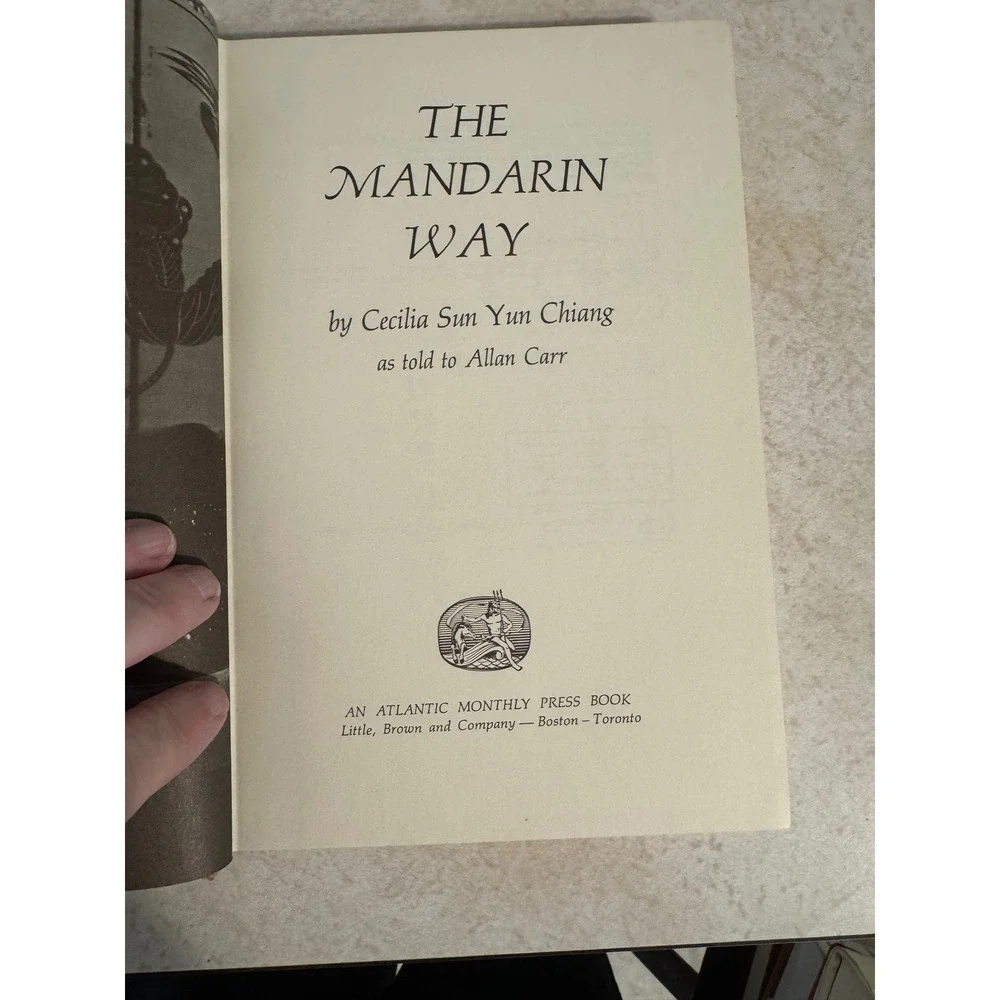 The Mandarin Way Cecilia Sun Yun Chiang 1974 First Edition Hardcover Cookbook
